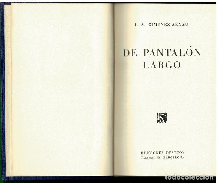 Libros: DE PANTAL&Oacute;N LARGO. 3&ordf; edici&oacute;n. - Foto 1