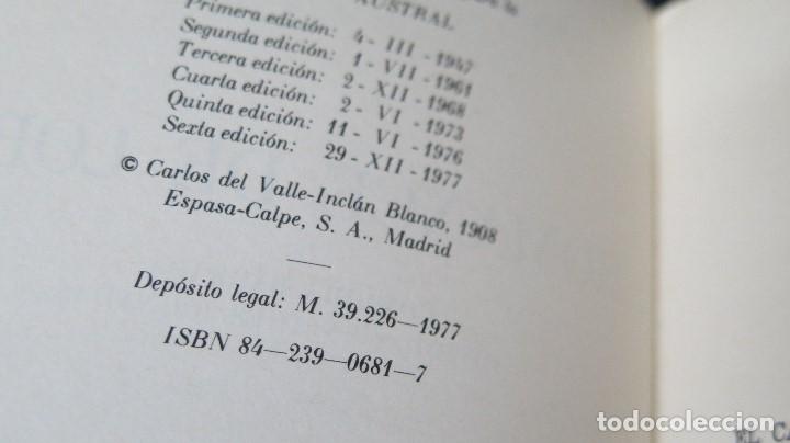 Libros: 1977.- ROMANCE DE LOBOS. VALLE-INCLAN. AUSTRAL - Foto 3