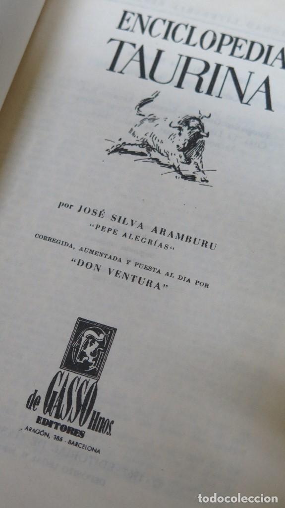Libros: ENCICLOPEDIA TAURINA. JOSE SILVA ARAMBURU - Foto 2