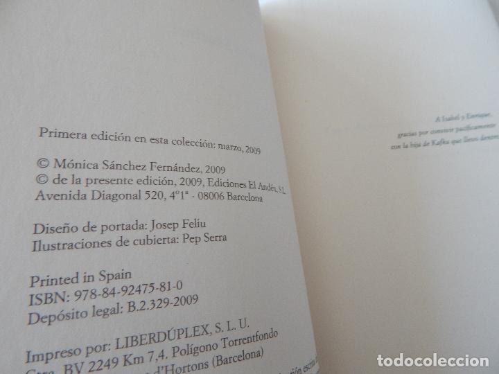 Libros: La hija de Kafka - M&oacute;nica S&aacute;nchez, 2009 - Foto 5