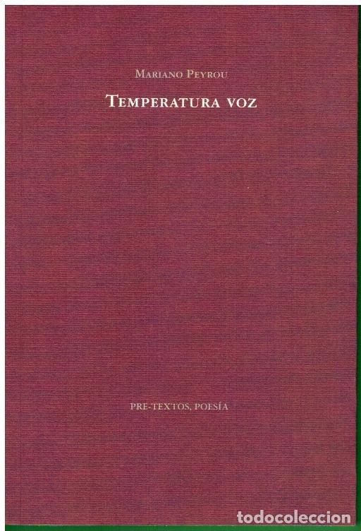 Libros: TEMPERATURA VOZ. 1&ordf; edici&oacute;n. - Foto 1