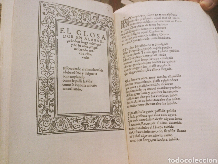Libros: Coplas. Edici&oacute;n facsimilar. - MANRIQUE, Jorge. - Foto 3