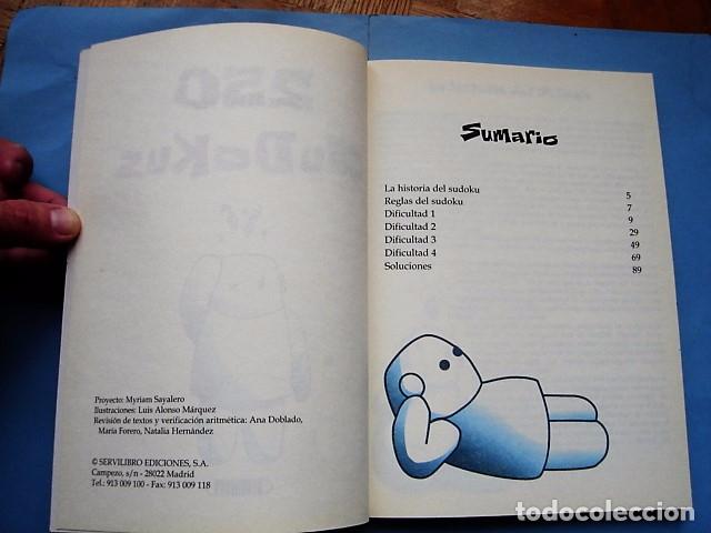 Libros: LIBRO 250 SUDOKUS. SERVILIBRO EDICIONES - Foto 4
