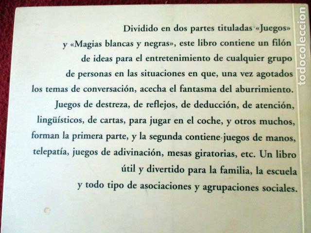 Libros: El libro de las diversiones. Pierre Berloquin y Fr&eacute;d&eacute;ric Vitoux. 2005 - Foto 2