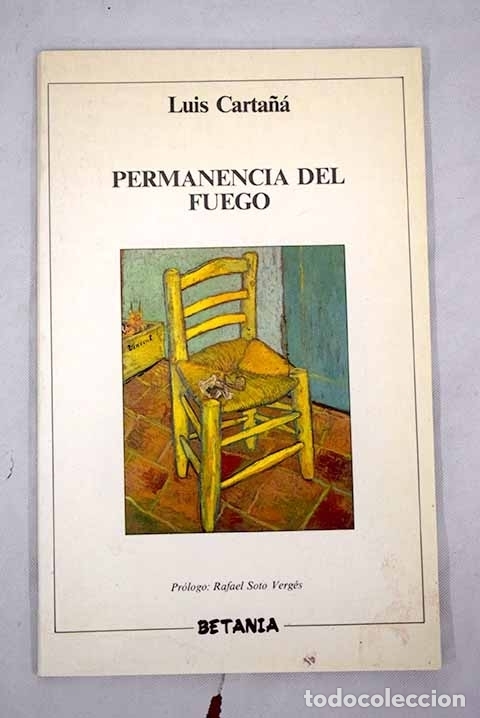 Libros: Permanencia del fuego.- Carta&ntilde;&aacute;, Luis - Foto 1