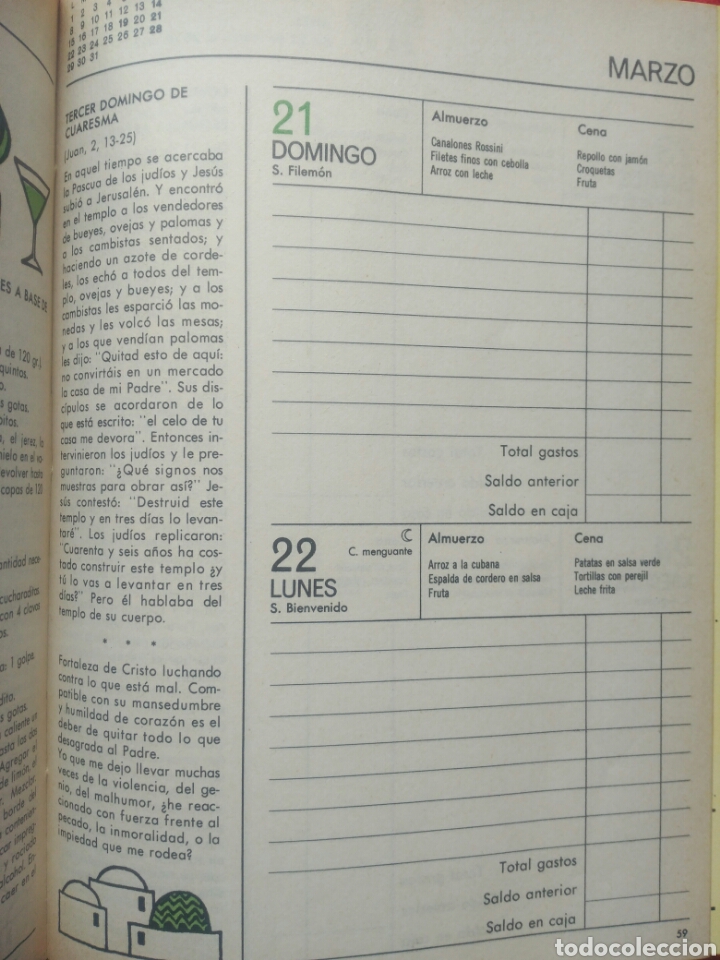 Libros: Agenda del ama de casa 1976 - Foto 3