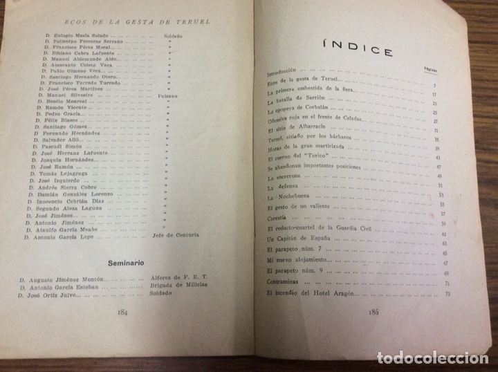 Libros: ECOS DE LA GESTA DE TERUEL. POR ALONSO BEA. - Foto 3