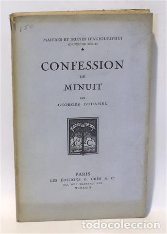 Libros: CONFESSION DE MINUIT - DUHAMEL, Georges - Foto 1