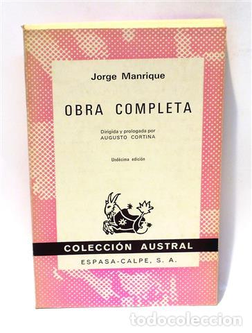Libros: OBRA COMPLETA - MANRIQUE, Jorge - Foto 1