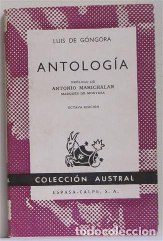 Libros: ANTOLOG&Iacute;A - G&Oacute;NGORA, Luis de - Foto 1