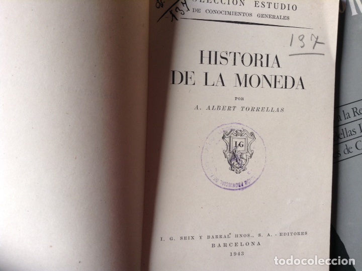 Libros: Historia de la moneda. A. Alberto Torrellas - Foto 2