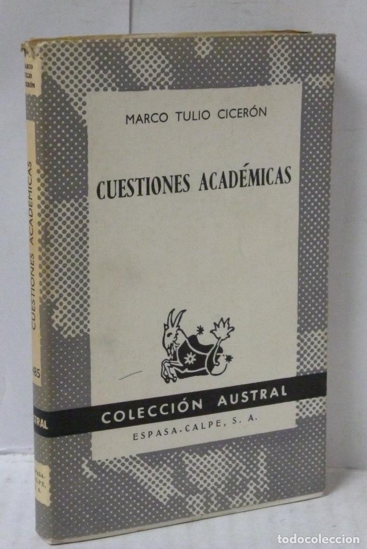 Libros: CUESTIONES ACADEMICAS - Ciceron, Marco Tulio - Foto 1