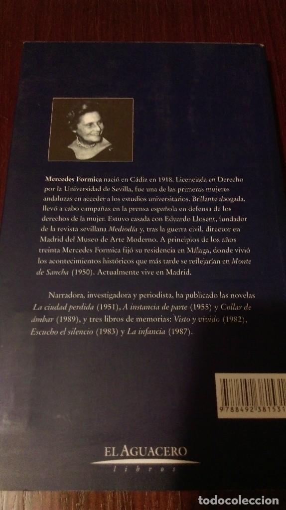 Libros: Monte de Sancha. Mercedes Formica - Foto 2