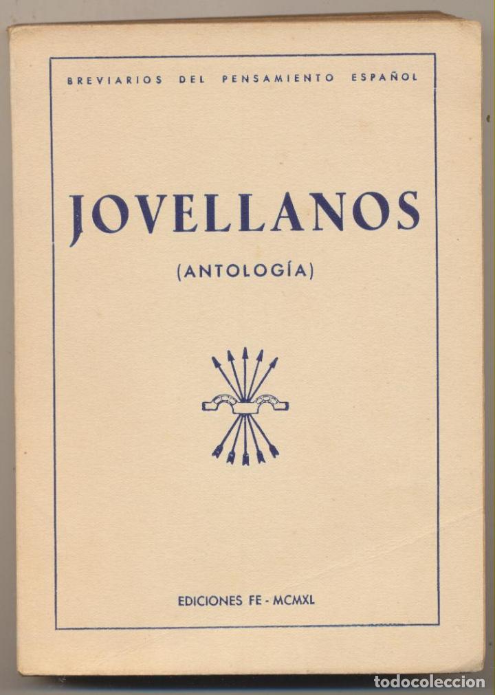 Libros: Jovellanos (Antolog&iacute;a) Ediciones FE  1940. - Foto 1