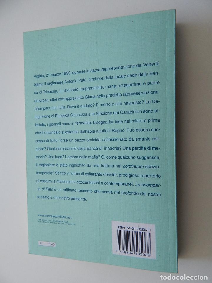 Libros: La Scomparsa di Pat&ograve; - Andrea Camilleri - Foto 2