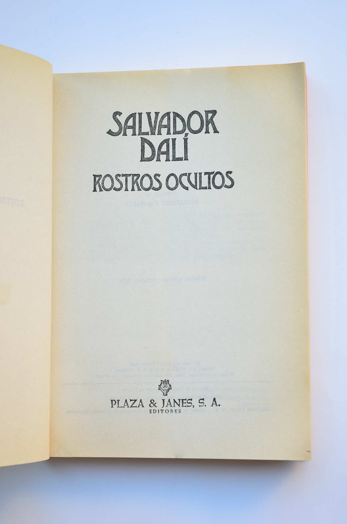 Libros: Rostros ocultos - DAL&Iacute;, Salvador - Foto 2