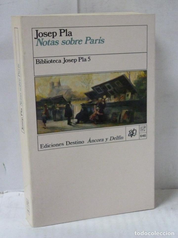 Libros: NOTAS SOBRE PARIS - Pla, Josep - Foto 1