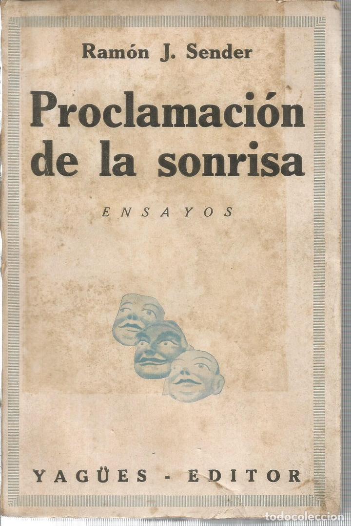 Libros: Proclamaci&oacute;n de la sonrisa. Ensayos - SENDER, RAMON J. - Foto 1