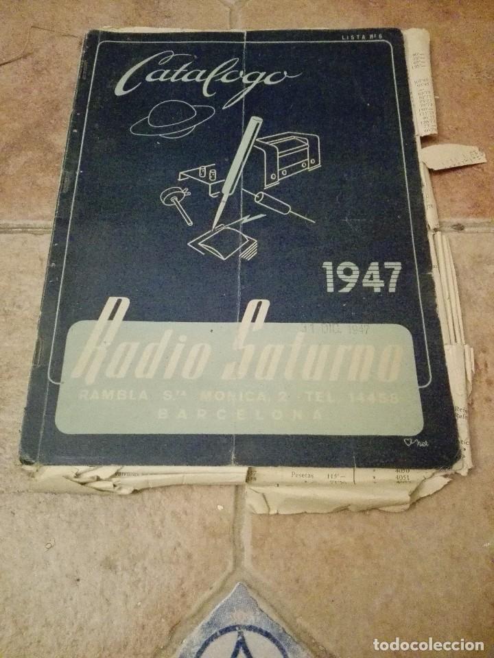 Libros: Cat&aacute;logo Radio Saturno. 1947. - Foto 1