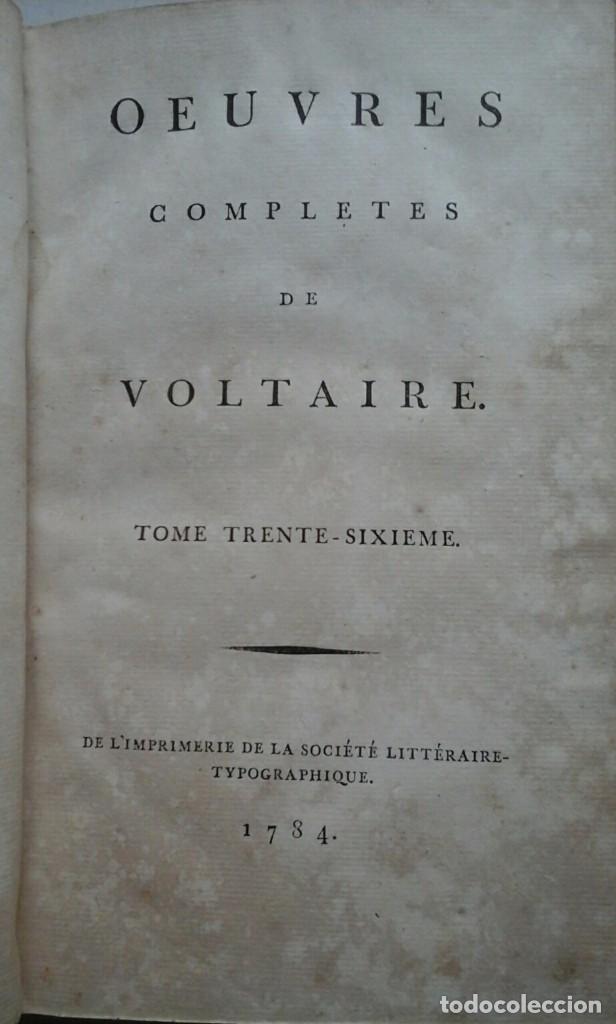Libros: Voltaire-Ouvres completes - Foto 1