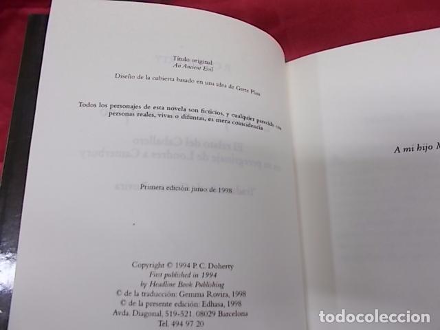 Libros: LA LLEGADA DEL VAMPIRO. P. C. DOHERTY. EDHASA. 1998. 1&ordf; EDICION. - Foto 2