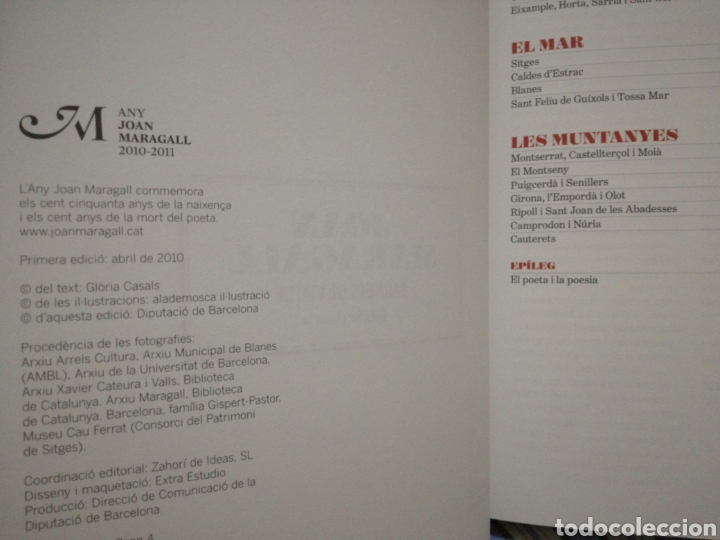 Libros: JOAN MARAGALL - CARNETS DE VIATGE - GL&Ograve;RIA CASALS - Foto 3