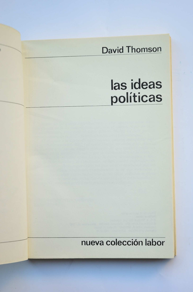 Libros: Las ideas pol&iacute;ticas - THOMSON, David, coordinador - Foto 2