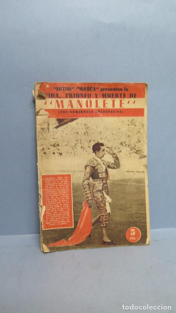 Libros: VIDA TRIUNFO Y MUERTE DE MANOLETE - Foto 1