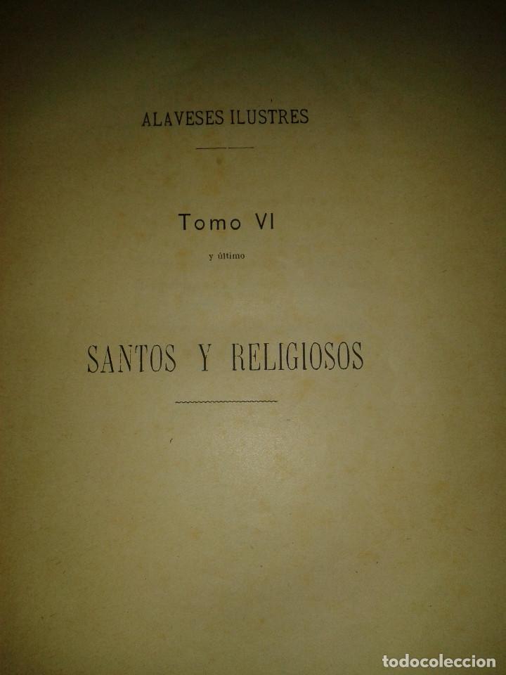 Libros: ALAVESES ILUSTRES. VICENTE G. DE ECHEVARRI - Foto 3