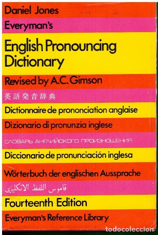 Libros: EVERYMAN&acute;S ENGLISH PRONOUNCING DICTIONARY. Revised by A. C. Gimson. - Foto 1