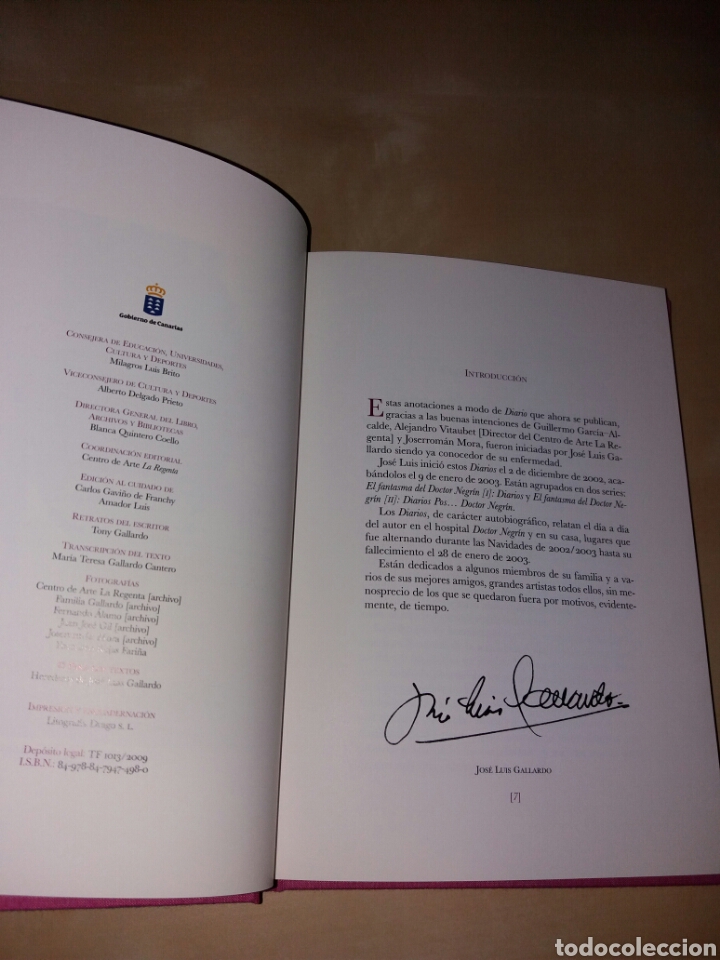 Libros: JOSE LU&Iacute;S GALLARDO - DIARIOS - Foto 4