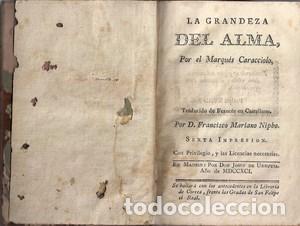 Libros: La grandeza del alma - MARQUES CARACCIOLO - Foto 1