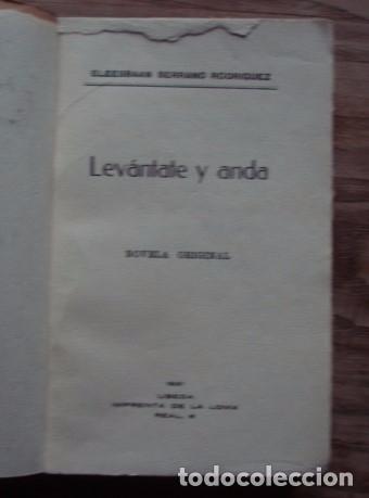 Libros: Lev&aacute;ntate y anda (novela original) - SERRANO RODR&Iacute;GUEZ, Eleesbaan. DEDICADO - Foto 2