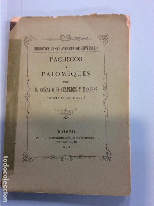 Libros: Pachecos y palomeques - Foto 1