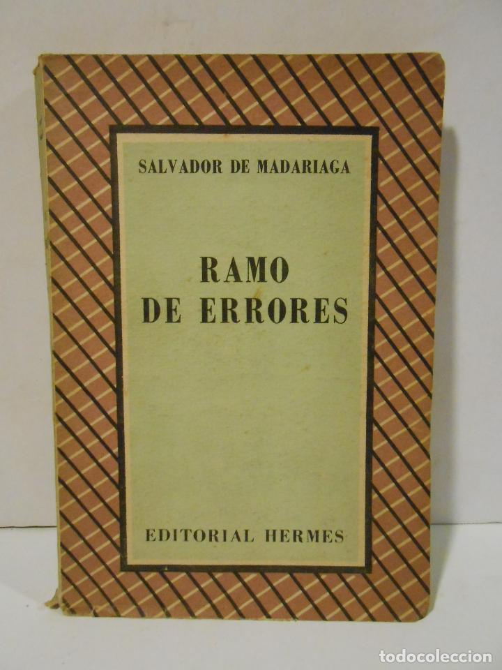 Libros: MADARIAGA, Salvador de.- - Ramo de Errores. - Foto 1