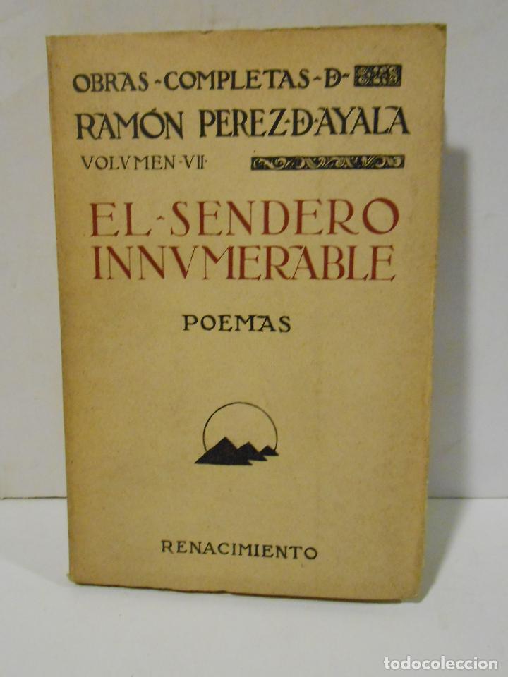 Libros: PEREZ DE AYALA, Ram&oacute;n.- - El Sendero Innumerable. Poemas. - Foto 1