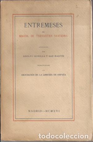 Libros: Entremeses. Ejemplar numerado - SAAVEDRA, MIGUEL DE CERVANTES - Foto 1