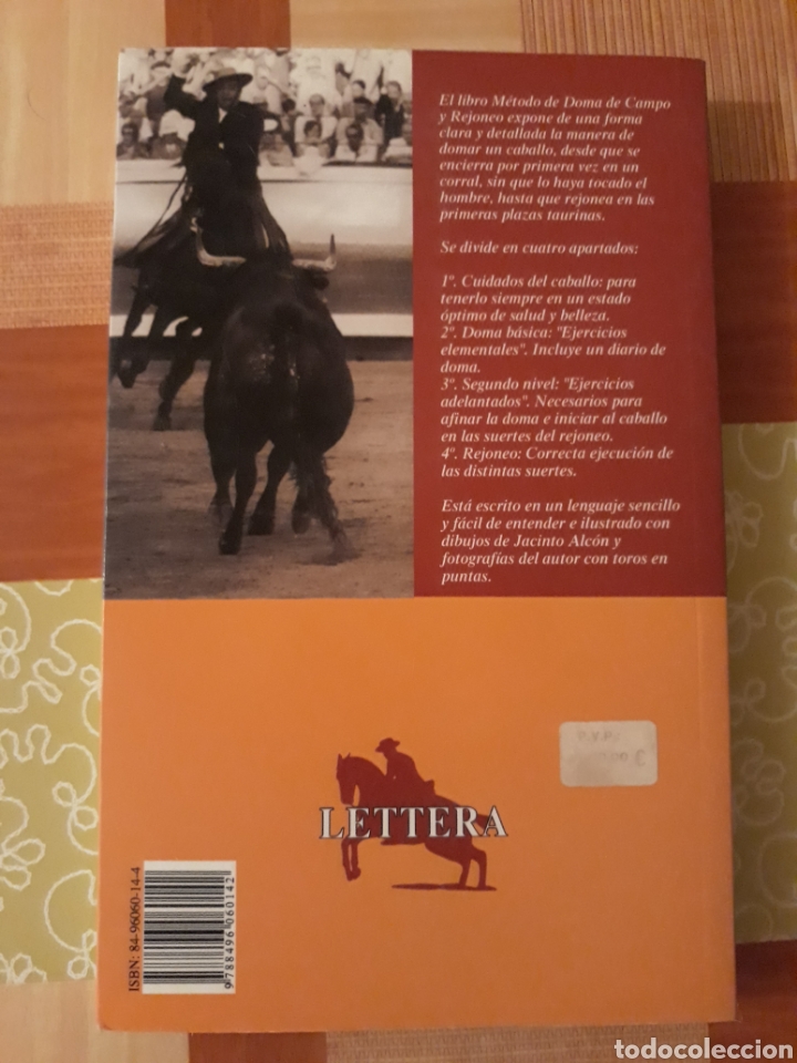 Libros: M&eacute;todo de Doma de campo y rejoneo - Gregorio Moreno Pidal - Foto 2