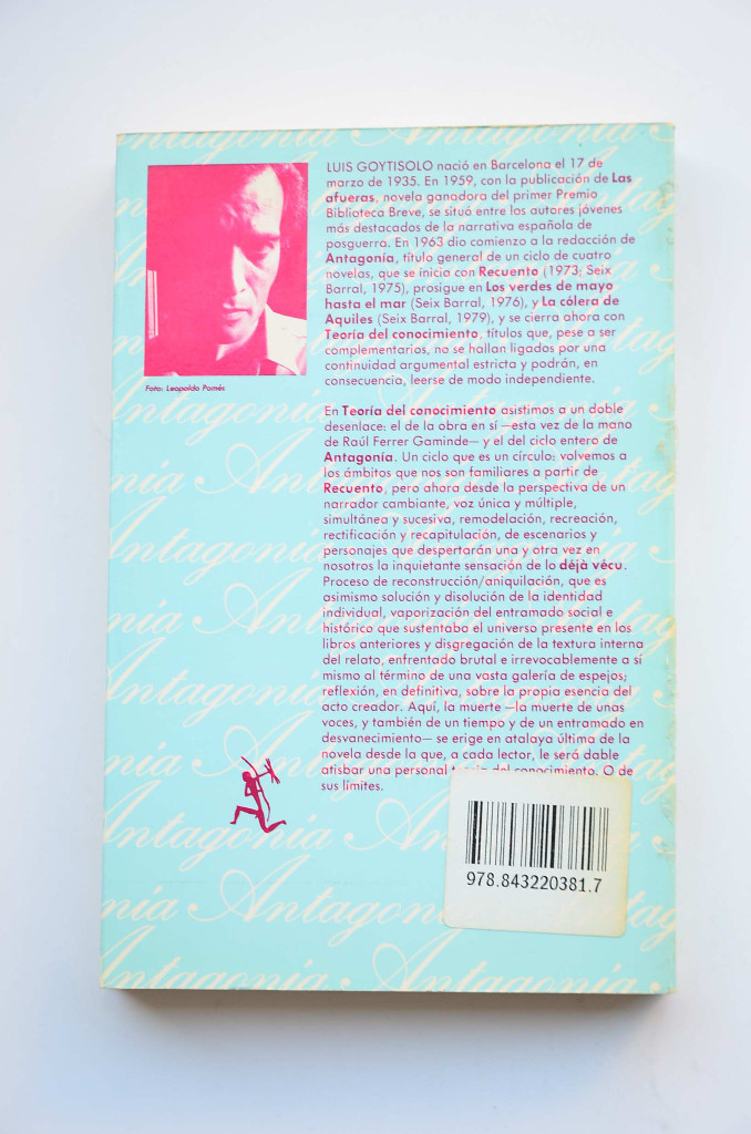 Libros: Teor&iacute;a del conocimiento - GOYTISOLO, Luis - Foto 3