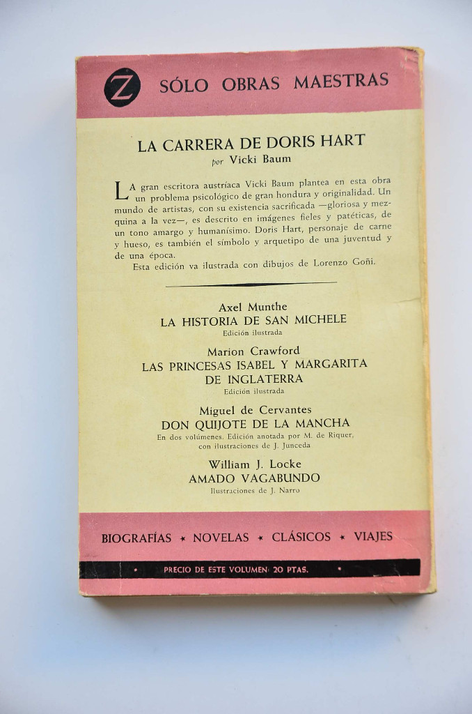 Libros: La carrera de Doris Hart - BAUM, Vicky - Foto 3