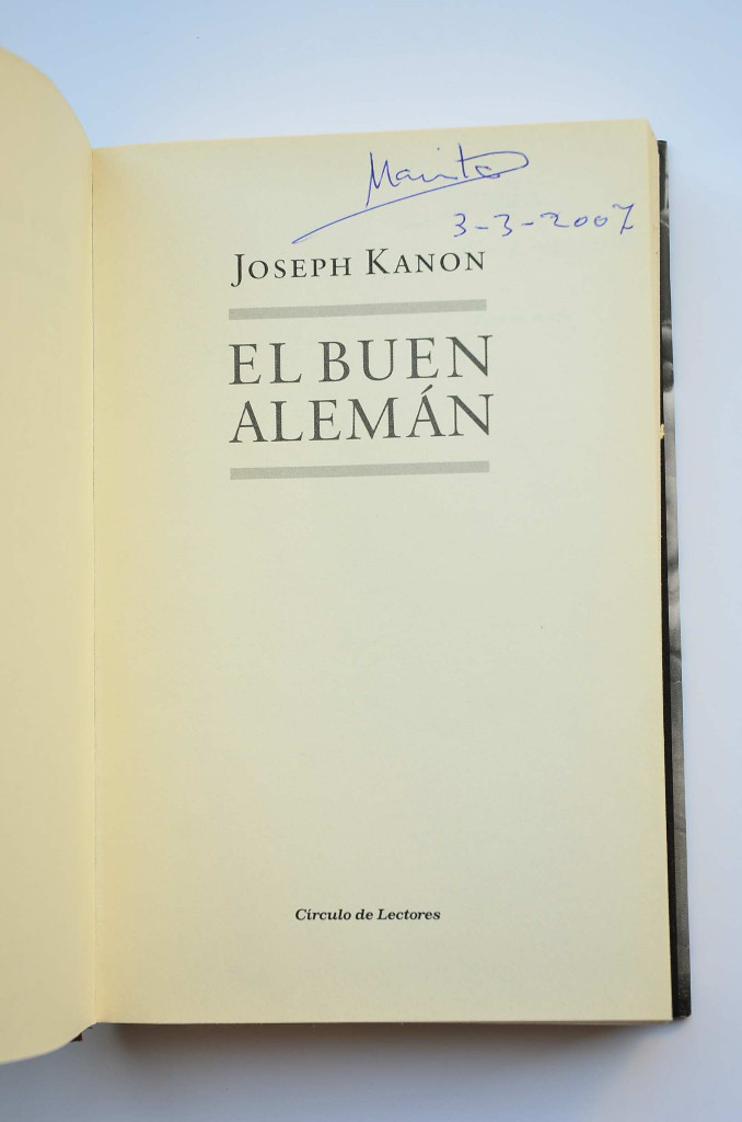 Libros: El buen alem&aacute;n - KANON, Joseph - Foto 3