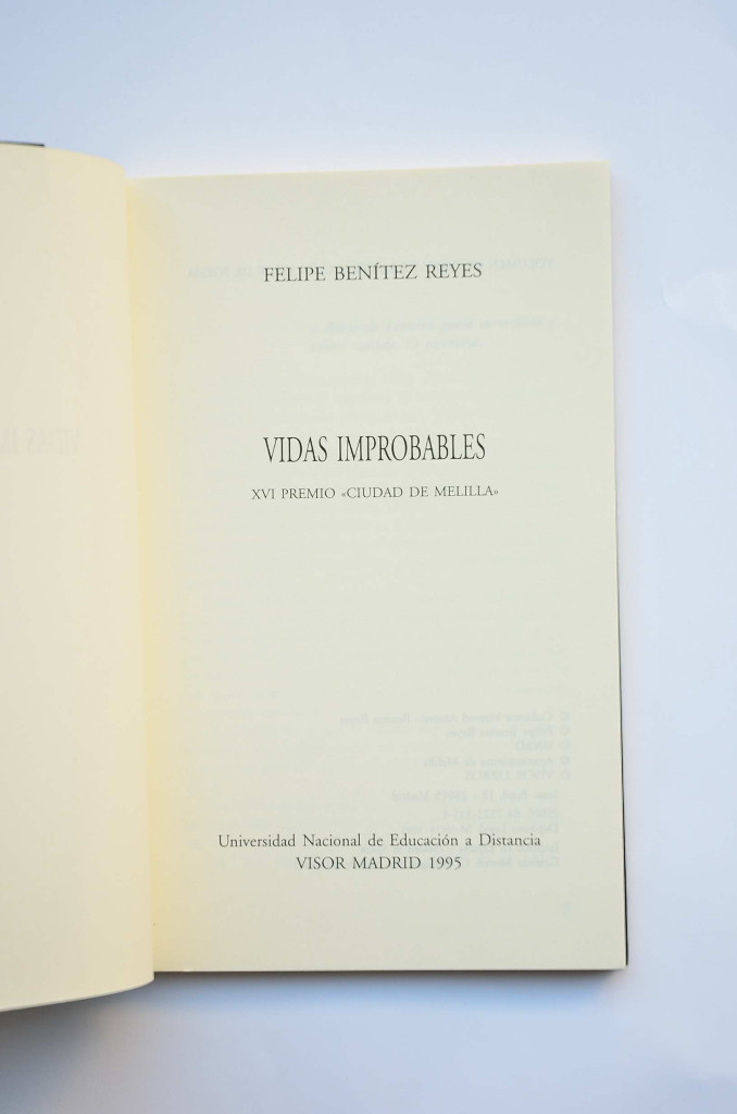 Libros: Vidas improbables - BEN&Iacute;TEZ REYES, Felipe - Foto 2