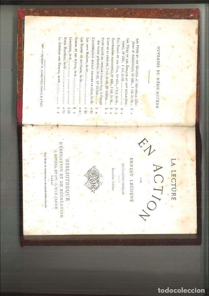 Libros: LA LECTURE EN ACTION. Ernest Legouv&eacute; - Foto 1