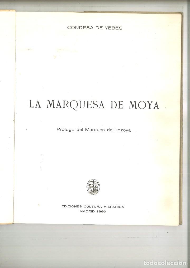 Libros: LA MARQUESA DE MOYA. Condesa de Yebes - Foto 3