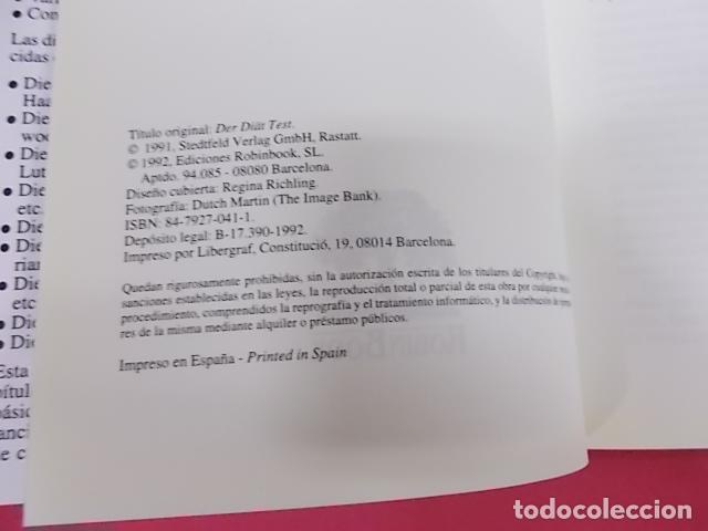 Libros: DIETAS A MEDIDA. KLAUS OBERBEIL. ROBINBOOK. 1992. - Foto 2