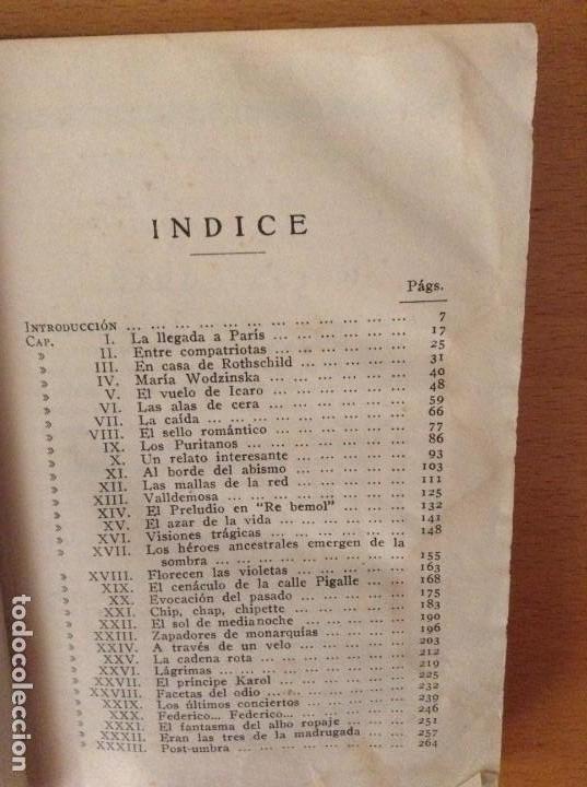 Libros: LOS AMORES DE CHOPIN (CARMELA EULATE) 2A EDICION 1943 - Foto 7