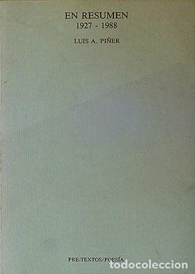 Libros: En resumen - Luis A. Pi&ntilde;er - Foto 1