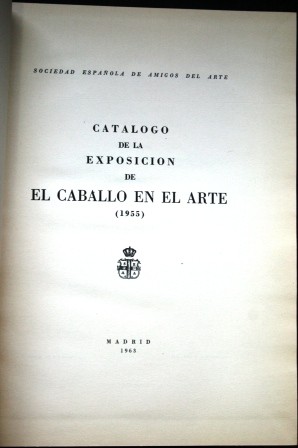 Libros: Cat&aacute;logo de la Exposici&oacute;n de El Caballo en el Arte (1955) - BLANCO, Antonio - Foto 2