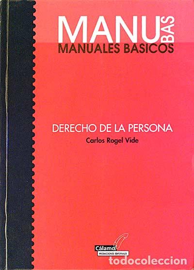 Libros: Derecho de la persona - Carlos Rogel Vide - Foto 1