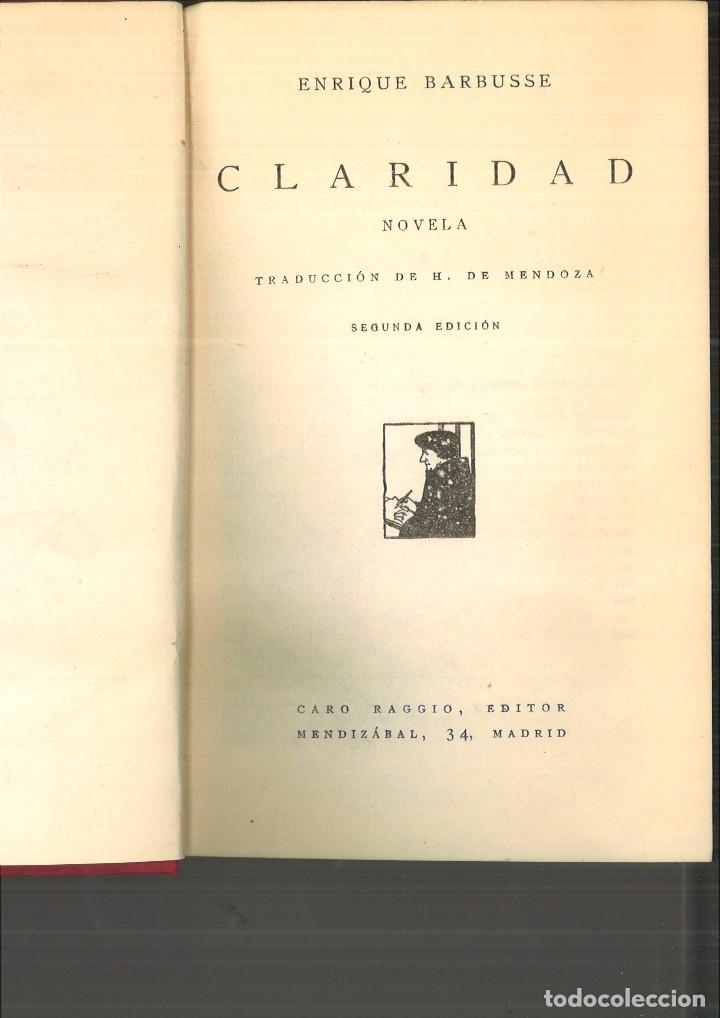 Libros: CLARIDAD. Enrique Barbusse - Foto 1